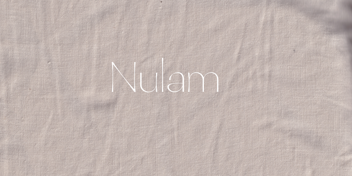 Nulram Font preview
